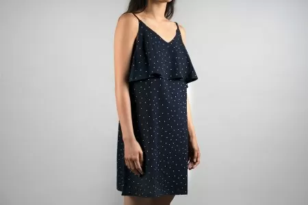 Navy polka dot dress