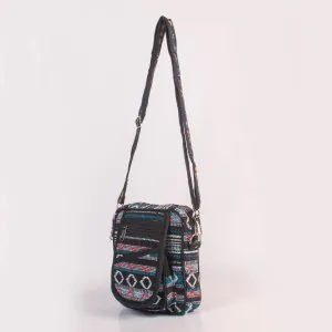 Hemp House All Natural Hemp Sling Bag with Button/Zip Pocket