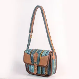 Hemp House All Natural Hemp Sling Bag Button & Zip Pocket