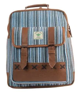 Pouchful Hemp & Cotton 17 inch Laptop Bag (Multicoloured)